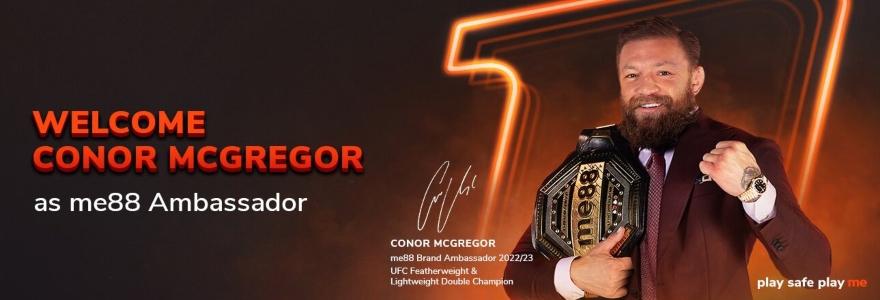ME88 – Conor McGregor 200% Welcome Bonus