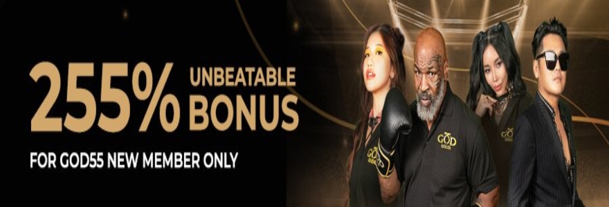 GOD55 – 255% Unbeatable Bonus