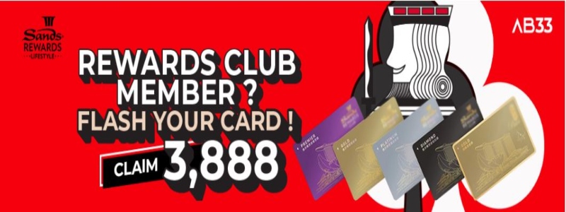 ASIABET33 – REWARDS CLUB BONUS – MARINA BAY SANDS!
